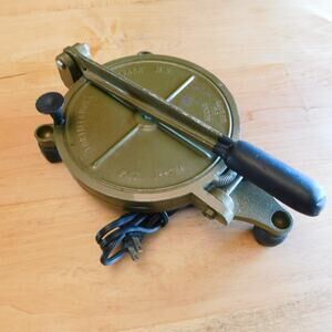 Mexican Cast Aluminum 10" Electric Corn or Flour Tortilla Maker Press